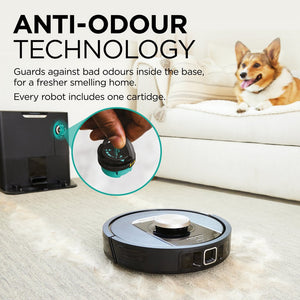 Shark RV2820VEUK PowerDetect Self-Empty Robot Vacuum  - 100 Min Minutes Run Time - Black