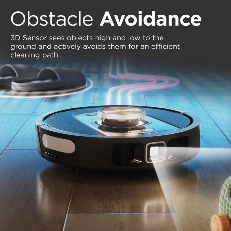 Shark RV2820VEUK PowerDetect Self-Empty Robot Vacuum  - 100 Min Minutes Run Time - Black