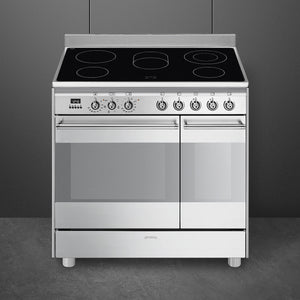 Smeg Concert Classic 90cm Ceramic Range Cooker SUK92CMX9 Stainless Steel