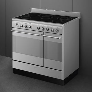 Smeg Concert Classic 90cm Ceramic Range Cooker SUK92CMX9 Stainless Steel