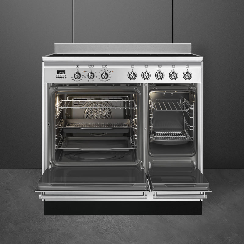 Smeg Concert Classic 90cm Ceramic Range Cooker SUK92CMX9 Stainless Steel