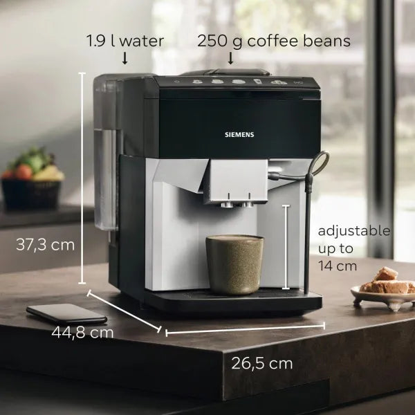 Siemens TP515GB1 EQ500 Freestanding Fully Automatic Coffee Machine