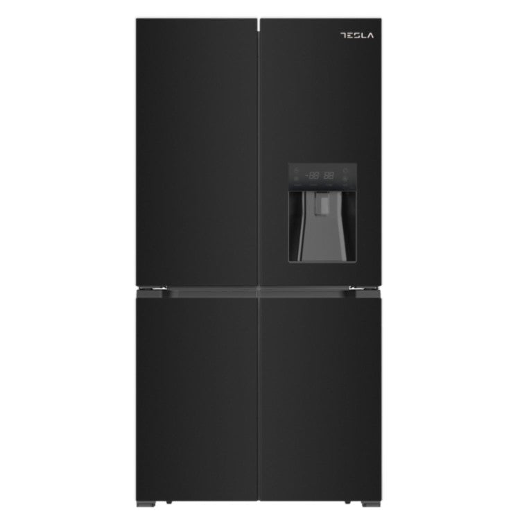 Tesla T560FDB Black Non Plumbed American Fridge Freezer
