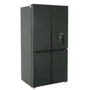 Tesla T560FDB Black Non Plumbed American Fridge Freezer