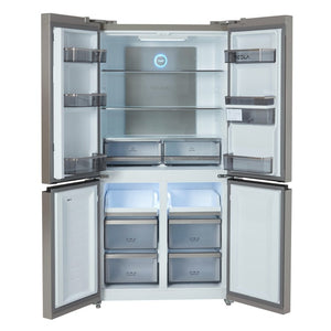 Tesla T560FDX Inox Non Plumbed American Fridge Freezer