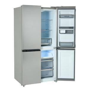 Tesla T560FDX Inox Non Plumbed American Fridge Freezer