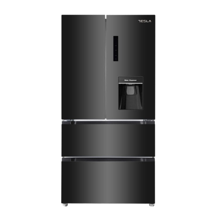 Tesla T571FRDB Black Non Plumbed American Fridge Freezer