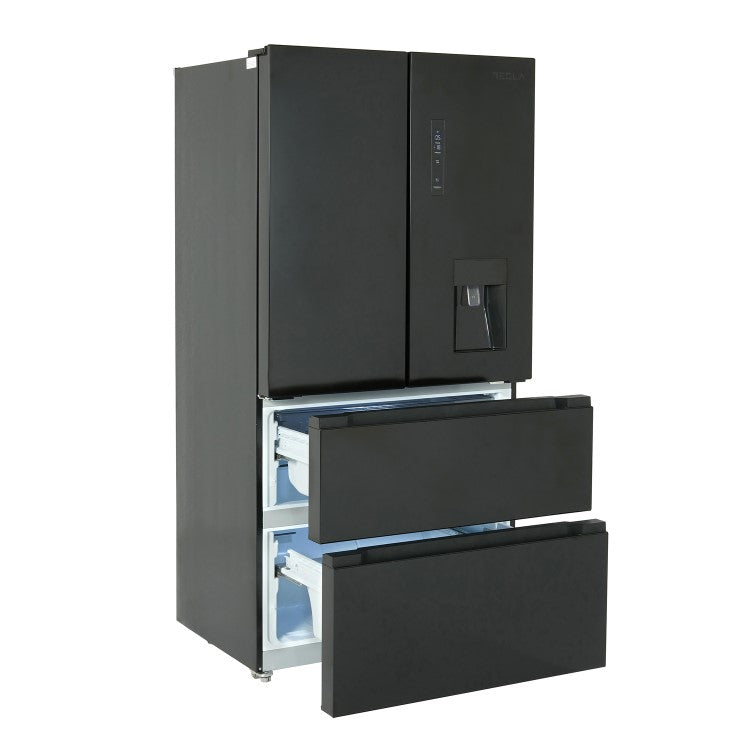 Tesla T571FRDB Black Non Plumbed American Fridge Freezer