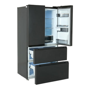 Tesla T571FRDB Black Non Plumbed American Fridge Freezer