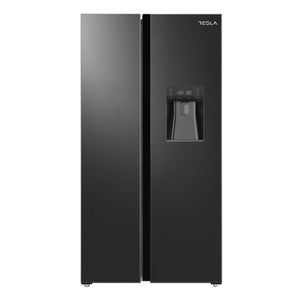 Tesla T582SBSB Black Non Plumbed American Fridge Freezer