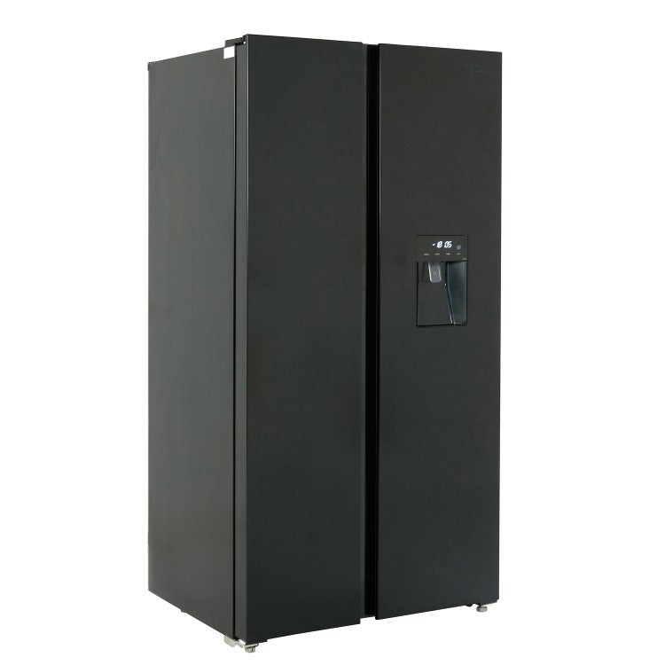 Tesla T582SBSB Black Non Plumbed American Fridge Freezer