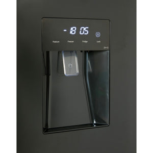 Tesla T582SBSB Black Non Plumbed American Fridge Freezer