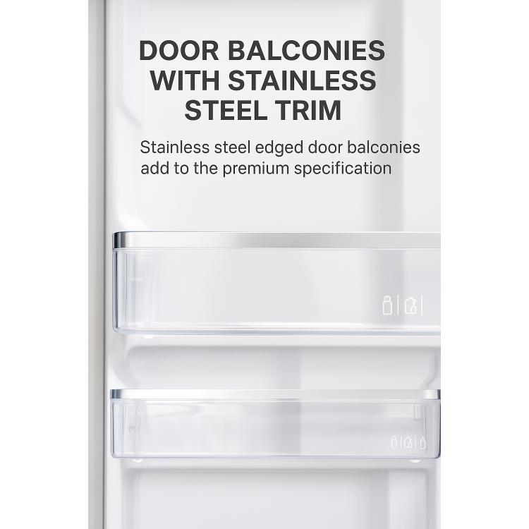 Tesla T571FRDX Inox Non Plumbed American Fridge Freezer