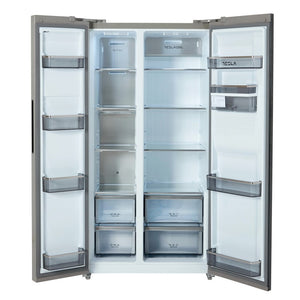 Tesla T582SBSX Inox Non Plumbed American Fridge Freezer