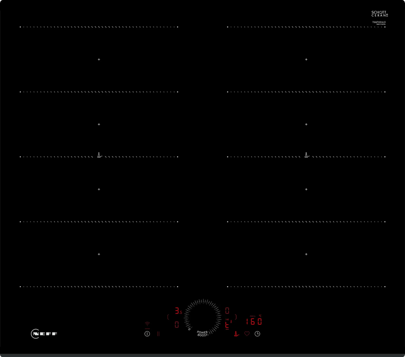 Neff N70 T66FHX4L0 60cm Black Induction Hob