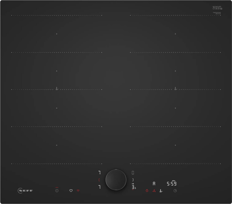 Neff N90 T66NUX4A0 60cm Black Induction Hob