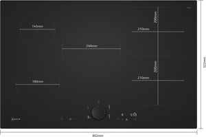 Neff N90 T68NUV4A0 80cm Induction Hob Matt Black
