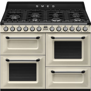 Smeg Victoria TR4110P1 110cm Dual Fuel Range Cooker Cream