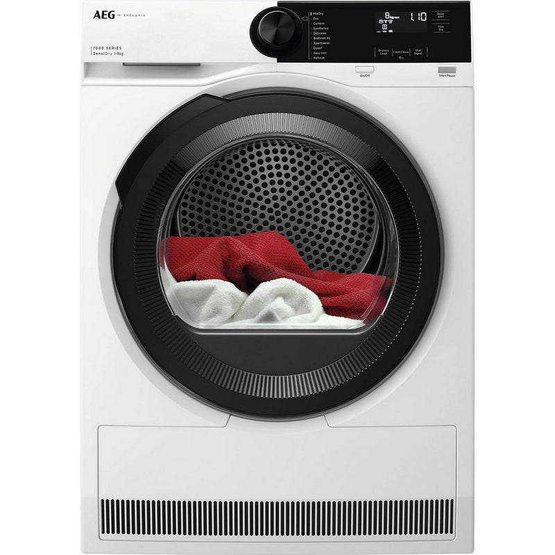 AEG 7000 Series TR728CT4B 8kg Heat Pump Tumble Dryer