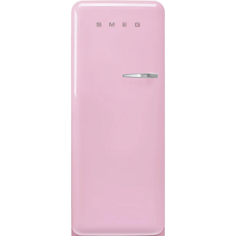 Smeg FAB28LPK6 50's Style Left Hand Hinge Retro Tall Fridge with Ice Box