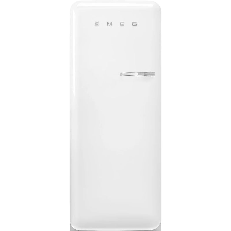 Smeg FAB28LWH6UK 50's Style Left Hand Hinge Retro Tall Fridge with Ice Box