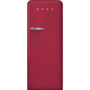 Smeg FAB28RDRB6 50's Style Right Hand Hinge Retro Tall Fridge with Ice Box