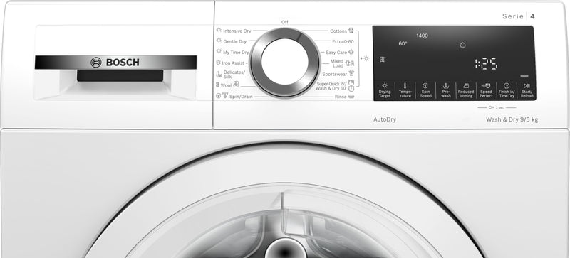 Bosch Series 4 WNA144V9GB 9/5kg 1400rpm Freestanding Washer Dryer