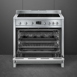 Smeg Opera A1PYID-9 90cm Full Electric Range Cooker with Induction Hob Stainless Steel