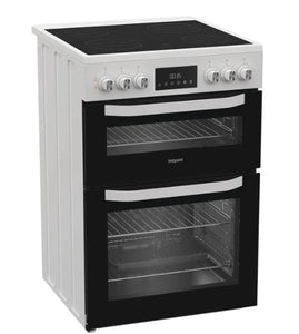 Hotpoint HTE6VDCW Freestanding Ceramic Electric Cooker