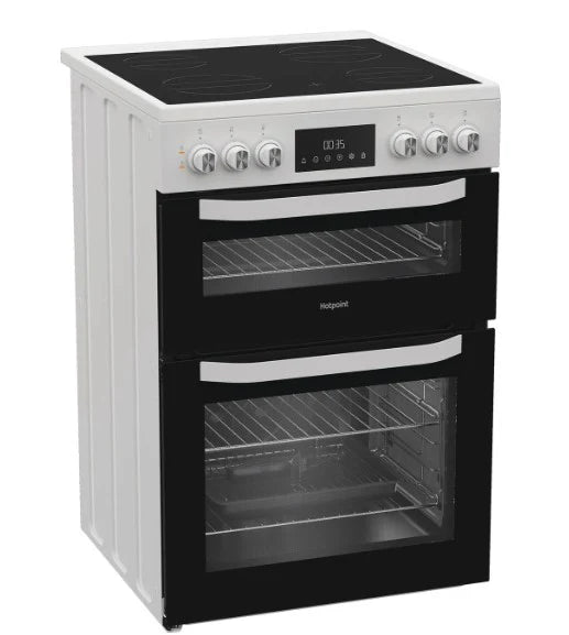 Hotpoint HTE6VDCW Freestanding Ceramic Electric Cooker
