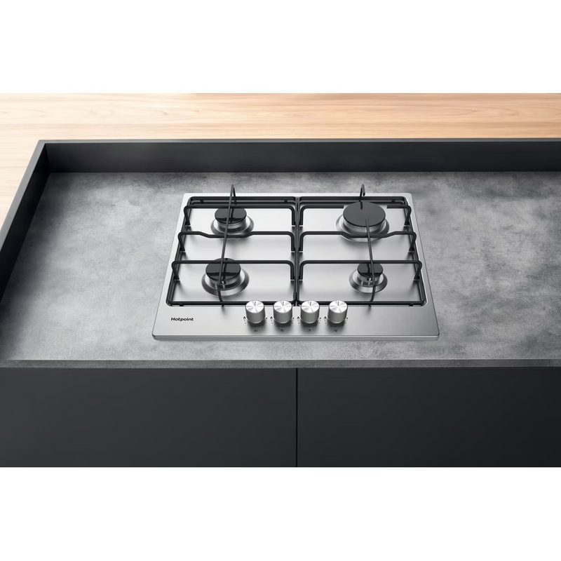 Hotpoint PPH60PFIXUK Gas Hob Stainless Steel