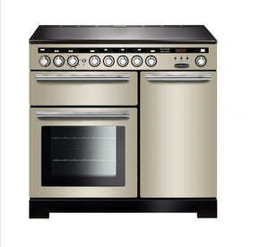 Rangemaster Encore Deluxe 100cm Induction Range Cooker Ivory with Chrome