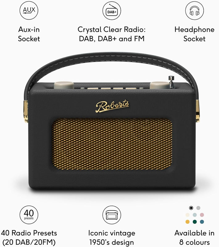 Roberts Radio Revival Uno BT DAB Radio | Black