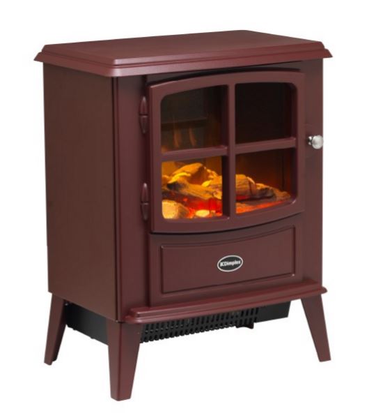 Dimplex BFD20BRG Brayford Burgandy Optiflame Electric Stove Fire