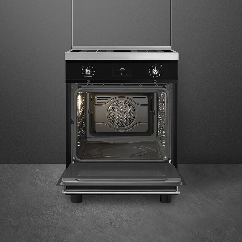 Smeg Concert Classic C6IPBLT2 Single Cavity Induction Range-Style Cooker Black