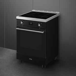 Smeg Concert Classic C6IPBLT2 Single Cavity Induction Range-Style Cooker Black