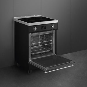 Smeg Concert Classic C6IPBLT2 Single Cavity Induction Range-Style Cooker Black
