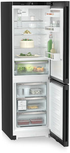 Liebherr Plus CBNbda5223 Freestanding 70/30 Frost Free Black Steel Fridge Freezer