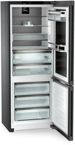 Liebherr Peak CBNbsc778i Freestanding Black Steel Frost Free Fridge Freezer
