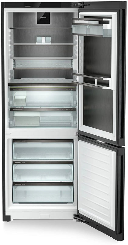 Liebherr Peak CBNbsc778i Freestanding Black Steel Frost Free Fridge Freezer