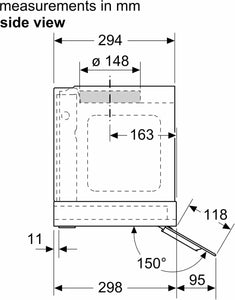 Bosch DBB67AM60B Series 6 Integrated Hood 60cm clear glass