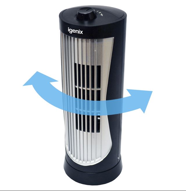 Igenix DF0020 Mini Tower Fan - Black