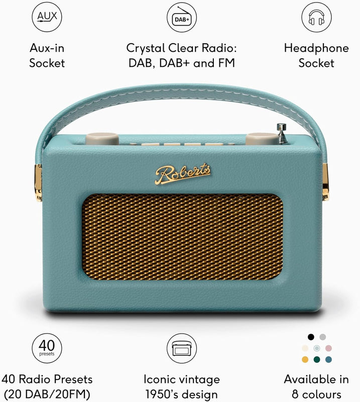 Roberts Radio Revival Uno BT DAB Radio | Duck Egg
