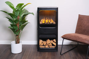 Dimplex Mapleton 100 Optimyst Electric Stove Fire with Log Store