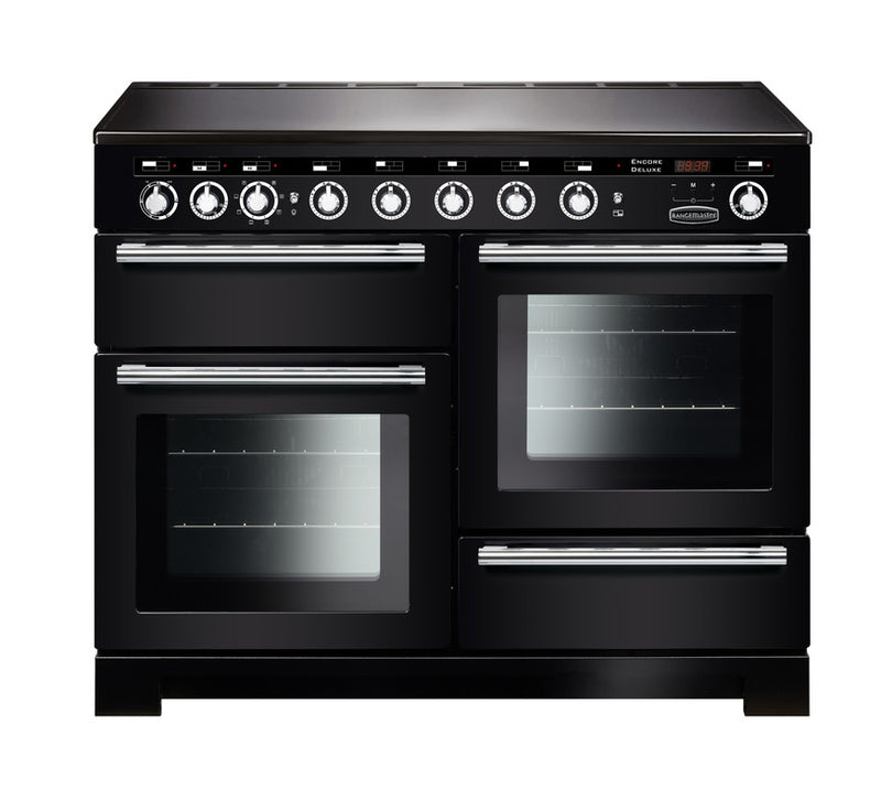 Rangemaster Encore Deluxe 110cm Induction Range Cooker Black