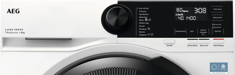 AEG LFR62944B 6000 ProSense® 9kg 1400rpm Washing Machine