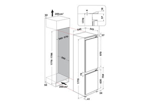 Hotpoint HTC18D011A1 Integrated Fridge Freezer