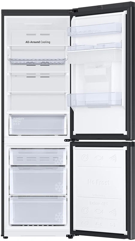Samsung RB34C632EBN Freestanding 70/30 Black Fridge Freezer