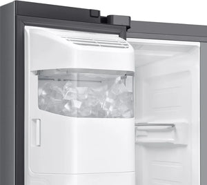 Samsung Series 6 SpaceMax RS70F64KDTEU Silver Plumbed American Fridge Freezer