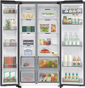Samsung Bespoke AI Series 7 SpaceMax RS70F67QCTEU Silver American Fridge Freezer